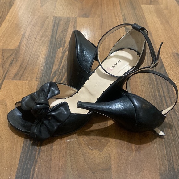 Strappy Black Peep Toe Marc Jacobs Heels, size 39 - Picture 4 of 6